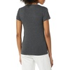 image:imageAmazon Essentials Womens SlimFit CapSleeve Scoop Neck TShirtCharcoal HeatherTomato Red