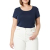image:imageAmazon Essentials Womens SlimFit CapSleeve Scoop Neck TShirtNavy