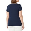 image:imageAmazon Essentials Womens SlimFit CapSleeve Scoop Neck TShirtNavy