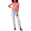 image:imageAmazon Essentials Womens SlimFit CapSleeve Scoop Neck TShirtWhiteDark Pink
