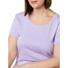 image:imageAmazon Essentials Womens SlimFit CapSleeve Scoop Neck TShirtWhiteLavender