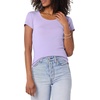 image:imageAmazon Essentials Womens SlimFit CapSleeve Scoop Neck TShirtWhiteLavender