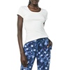 image:imageAmazon Essentials Womens SlimFit CapSleeve Scoop Neck TShirtWhiteLight Blue