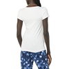 image:imageAmazon Essentials Womens SlimFit CapSleeve Scoop Neck TShirtWhiteLight Blue