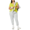 image:imageAmazon Essentials Womens SlimFit CapSleeve Scoop Neck TShirtWhiteLime Green