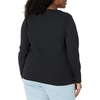 image:imageAmazon Essentials Womens SlimFit Long Sleeve Rib Knit Crew Neck Top Pack of 2Black