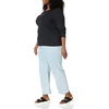image:imageAmazon Essentials Womens SlimFit Long Sleeve Rib Knit Crew Neck Top Pack of 2Black