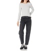 image:imageAmazon Essentials Womens SlimFit Long Sleeve Rib Knit Crew Neck Top Pack of 2Grey HeatherWhite