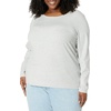 image:imageAmazon Essentials Womens SlimFit Long Sleeve Rib Knit Crew Neck Top Pack of 2Grey HeatherWhite