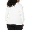 image:imageAmazon Essentials Womens SlimFit Long Sleeve Rib Knit Crew Neck Top Pack of 2NavyWhite