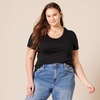 image:imageAmazon Essentials Womens SlimFit ShortSleeve VNeck TShirtBlackBlack