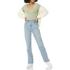 image:imageAmazon Essentials Womens SlimFit ShortSleeve VNeck TShirtBlackLight Sage Green