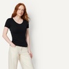 image:imageAmazon Essentials Womens SlimFit ShortSleeve VNeck TShirtBlackOlive