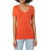 image:imageAmazon Essentials Womens SlimFit ShortSleeve VNeck TShirtCharcoal HeatherTomato Red