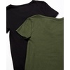 image:imageAmazon Essentials Womens SlimFit ShortSleeve VNeck TShirtDark OliveBlack
