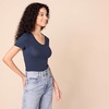 image:imageAmazon Essentials Womens SlimFit ShortSleeve VNeck TShirtNavyNavy
