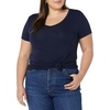 image:imageAmazon Essentials Womens SlimFit ShortSleeve VNeck TShirtNavyNavy