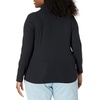 image:imageAmazon Essentials Womens SlimFit Stretchy Layering Long Sleeve Knit Rib Turtleneck Top Available in Plus Size Pack of 2Black