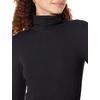image:imageAmazon Essentials Womens SlimFit Stretchy Layering Long Sleeve Knit Rib Turtleneck Top Available in Plus Size Pack of 2Black