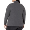 image:imageAmazon Essentials Womens SlimFit Stretchy Layering Long Sleeve Knit Rib Turtleneck Top Available in Plus Size Pack of 2BlackCharcoal Heather