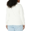 image:imageAmazon Essentials Womens SlimFit Stretchy Layering Long Sleeve Knit Rib Turtleneck Top Available in Plus Size Pack of 2Eggshell WhiteBlack
