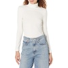 image:imageAmazon Essentials Womens SlimFit Stretchy Layering Long Sleeve Knit Rib Turtleneck Top Available in Plus Size Pack of 2EspressoWhite