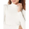 image:imageAmazon Essentials Womens SlimFit Stretchy Layering Long Sleeve Knit Rib Turtleneck Top Available in Plus Size Pack of 2EspressoWhite