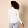 image:imageAmazon Essentials Womens SlimFit Stretchy Layering Long Sleeve Knit Rib Turtleneck Top Available in Plus Size Pack of 2NavyWhite