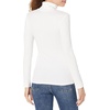 image:imageAmazon Essentials Womens SlimFit Stretchy Layering Long Sleeve Knit Rib Turtleneck Top Available in Plus Size Pack of 2White