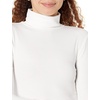 image:imageAmazon Essentials Womens SlimFit Stretchy Layering Long Sleeve Knit Rib Turtleneck Top Available in Plus Size Pack of 2White