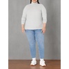 image:imageAmazon Essentials Womens SlimFit Stretchy Layering Long Sleeve Knit Rib Turtleneck Top Available in Plus Size Pack of 2WhiteGrey