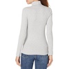 image:imageAmazon Essentials Womens SlimFit Stretchy Layering Long Sleeve Knit Rib Turtleneck Top Available in Plus Size Pack of 2WhiteGrey