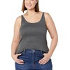 image:imageAmazon Essentials Womens SlimFit Thin Strap Tank TopBlackCharcoal Heather