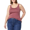 image:imageAmazon Essentials Womens SlimFit Thin Strap Tank TopBlackPlum