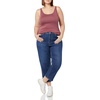 image:imageAmazon Essentials Womens SlimFit Thin Strap Tank TopBlackPlum