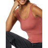 image:imageAmazon Essentials Womens SlimFit Thin Strap Tank TopBrick RedBrown