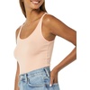 image:imageAmazon Essentials Womens SlimFit Thin Strap Tank TopCoral PinkWhite