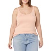 image:imageAmazon Essentials Womens SlimFit Thin Strap Tank TopCoral PinkWhite