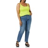 image:imageAmazon Essentials Womens SlimFit Thin Strap Tank TopLime GreenWhite