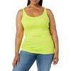 image:imageAmazon Essentials Womens SlimFit Thin Strap Tank TopLime GreenWhite