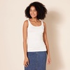 image:imageAmazon Essentials Womens SlimFit Thin Strap Tank TopWhite