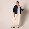 image:imageAmazon Essentials womens 34 Sleeve Button Popover Shirt LooseFit VNeck BlouseAqua Blue Poppy