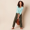 image:imageAmazon Essentials womens 34 Sleeve Button Popover Shirt LooseFit VNeck BlouseAqua Blue Poppy