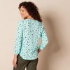 image:imageAmazon Essentials womens 34 Sleeve Button Popover Shirt LooseFit VNeck BlouseAqua Poppy