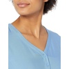 image:imageAmazon Essentials womens 34 Sleeve Button Popover Shirt LooseFit VNeck BlouseFrench Blue