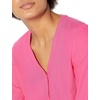 image:imageAmazon Essentials womens 34 Sleeve Button Popover Shirt LooseFit VNeck BlouseHot Pink