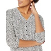 image:imageAmazon Essentials womens 34 Sleeve Button Popover Shirt LooseFit VNeck BlouseMini Leopard