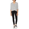 image:imageAmazon Essentials womens 34 Sleeve Button Popover Shirt LooseFit VNeck BlouseMini Leopard