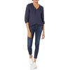 image:imageAmazon Essentials womens 34 Sleeve Button Popover Shirt LooseFit VNeck BlouseNavy