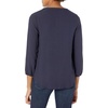 image:imageAmazon Essentials womens 34 Sleeve Button Popover Shirt LooseFit VNeck BlouseNavy